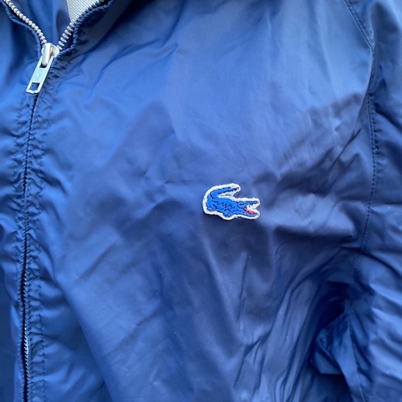 IZOD Lacoste Men’s Blue Light Weight Full Zip Rain Jacket - Picture 2 of 6